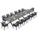 PURPLE LEAF Outdoor Dining Set All-Weather PE Rattan Outdoor Patio Furniture Set with Aluminum Frame