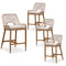 PURPLE LEAF Bar Stool Set of 2, Modern Counter Stool & Bar Stools with Cushions, Isand Bar Stools.