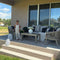 PURPLE LEAF Liviah 4-Piece Patio Conversation Set with Wicker Chairs and Cushions Sofa for Garden
