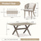 PURPLE LEAF Patio Dining Sets Aluminum Frame and Handwoven Wicker Chairs Set for Garden Deck, Cushions and Pillows included