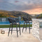 PURPLE LEAF Outdoor Bar stools Stools Set of 2 Rattan Bar Chairs with Embedded Cushions and  Back for Outdoor or Indoor