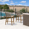 PURPLE LEAF Outdoor Bar stools Stools Set of 2 Rattan Bar Chairs with Embedded Cushions and  Back for Outdoor or Indoor