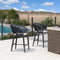 PURPLE LEAF Outdoor Bar stools Stools Set of 2 Rattan Bar Chairs with Embedded Cushions and  Back for Outdoor or Indoor