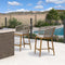 PURPLE LEAF Outdoor Bar stools Stools Set of 2 Rattan Bar Chairs with Embedded Cushions and  Back for Outdoor or Indoor