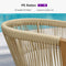 PURPLE LEAF Bar Stools Set of 2 Rattan Bar Stools with Cushions AluminumBar Chairs for Outdoor or Indoor Kitchen Bar Stools