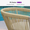 PURPLE LEAF Bar Stools Set of 2 Rattan Bar Stools with Cushions AluminumBar Chairs for Outdoor or Indoor Kitchen Bar Stools