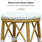PURPLE LEAF Patio Round Bar Stools Set of 2 Outdoor Backless Barstools Woven Rattan Bar Chair  for Indoor Kitchen Island Bistros Cafe Restaurant