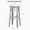 PURPLE LEAF Patio Round Bar Stools Set of 2 Outdoor Backless Barstools Woven Rattan Bar Chair  for Indoor Kitchen Island Bistros Cafe Restaurant
