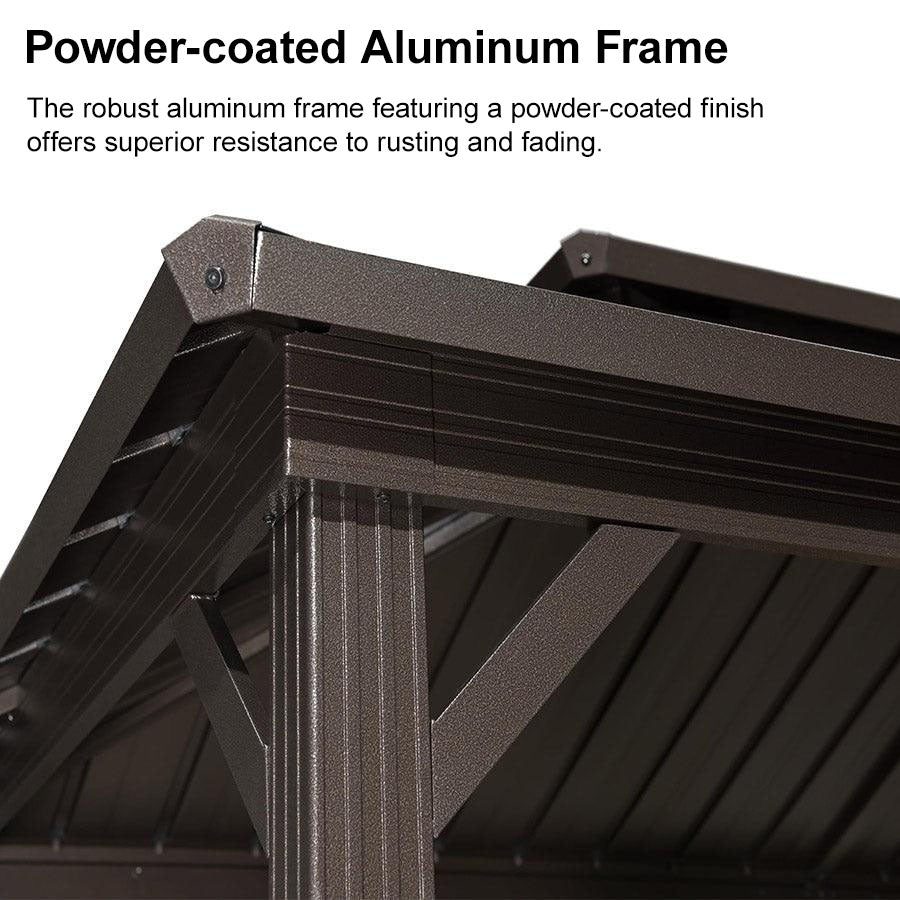 Purple Leaf Hardtop Grill Gazebo - Thumbnail 2
