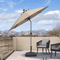 PURPLE LEAF Crank and Tilt Table Umbrella Outdoor Patio Market Umbrella with Visible Hand Crank System