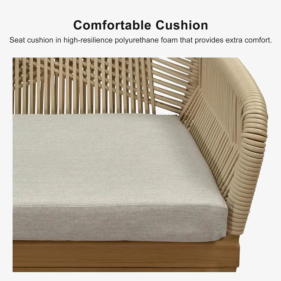 Bar Stools Set of 2 | Aluminum Outdoor Bar Chair with Cushion