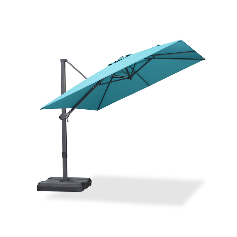 PURPLE LEAF Stepless Tilt Cantilever Umbrella Affordable Outdoor Patio Umbrella