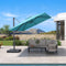 PURPLE LEAF Stepless Tilt Cantilever Umbrella Affordable Outdoor Patio Umbrella