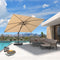 PURPLE LEAF Stepless Tilt Cantilever Umbrella Affordable Outdoor Patio Umbrella