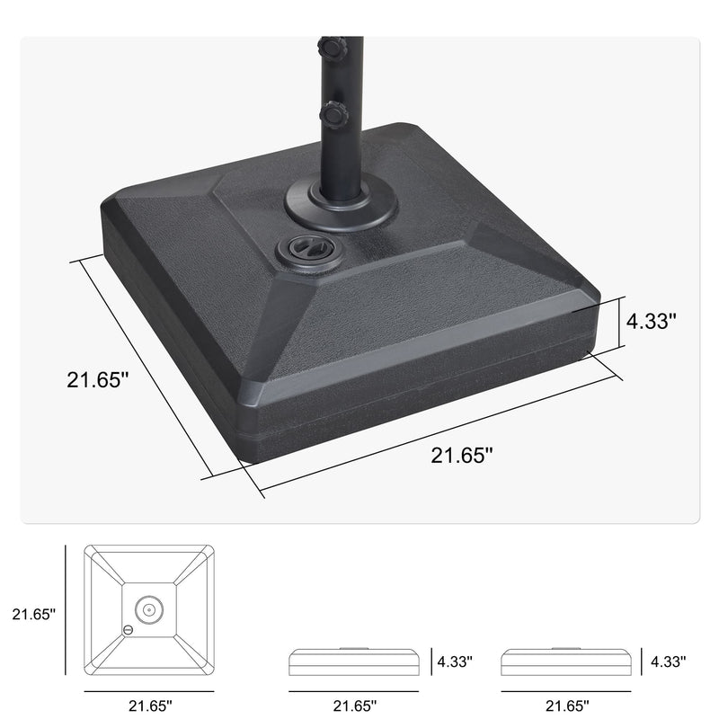 PURPLE LEAF Market Umbrella Table Umbrella Base ZY03-MLBASE-32