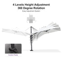 PURPLE LEAF Pool Umbrella Outdoor Cantilever Umbrella with In-ground Base