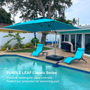 Clearance-PURPLE LEAF OPEN BOX Rectangular Large Outdoor Cantilever Umbrella for Garden, Pool