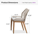 PURPLE LEAF 2 Pieces  Sunbrella Patio Dining Chairs with All-Weather Wicker Back and Comfortable Cushions for Deck, Garden, Kitchen