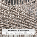 PURPLE LEAF Outdoor Dining Set with Sunbrella Cushions wicker patio table set  for Kitchen Deck Garden Outdoor Furniture Sets