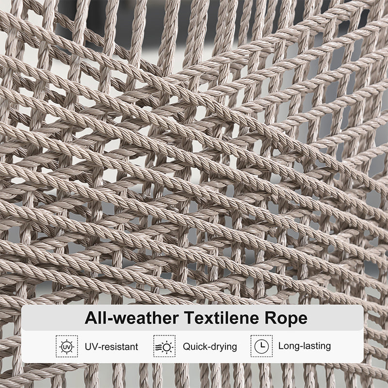 PURPLE LEAF Outdoor Dining Set with Sunbrella Cushions wicker patio table set  for Kitchen Deck Garden Outdoor Furniture Sets