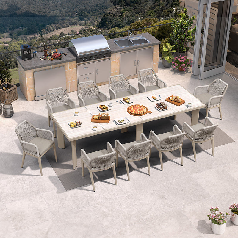 PURPLE LEAF Outdoor Dining Set with Sunbrella Cushions wicker patio table set  for Kitchen Deck Garden Outdoor Furniture Sets