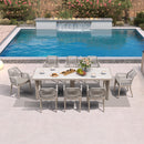 PURPLE LEAF Outdoor Dining Set with Sunbrella Cushions wicker patio table set  for Kitchen Deck Garden Outdoor Furniture Sets