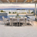 PURPLE LEAF Outdoor Dining Set with Sunbrella Cushions wicker patio table set  for Kitchen Deck Garden Outdoor Furniture Sets