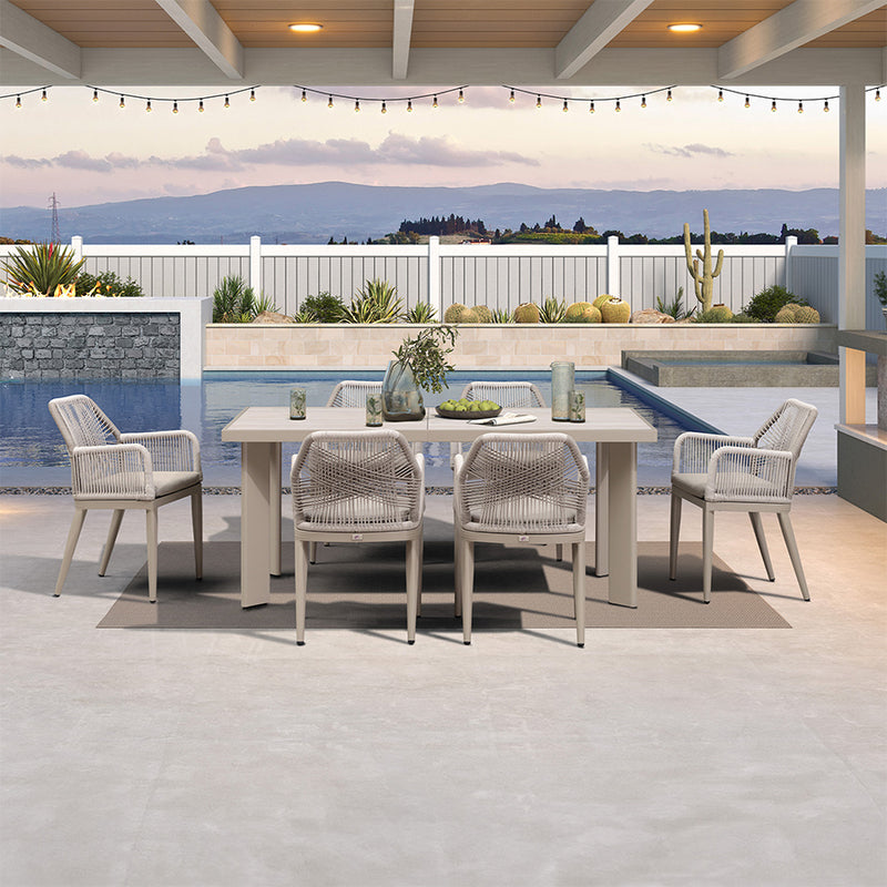 Sunbrella Cushions Outdoor Dining Set | Wicker Patio