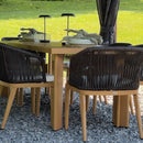 PURPLE LEAF 7/9/11 Pieces Patio Dining Set Cushions Wicker Outdoor Dining Table and Chairs