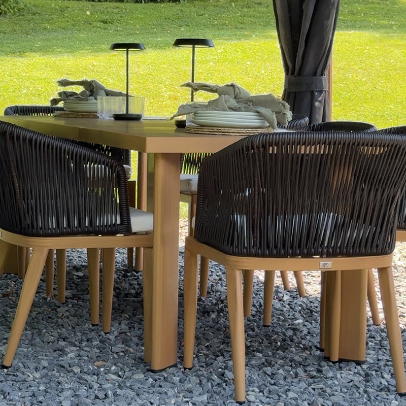 PURPLE LEAF 7/9/11 Pieces Patio Dining Set Cushions Wicker Outdoor Dining Table and Chairs