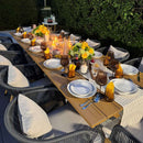 PURPLE LEAF Patio Dining Set for Garden Deck Wicker Table and Chairs Set