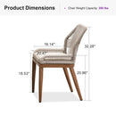 PURPLE LEAF 2 Pieces  Sunbrella Patio Dining Chairs with All-Weather Wicker Back and Comfortable Cushions for Deck, Garden, Kitchen