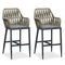 PURPLE LEAF Bar Stools Set of 2, Bar Height, Counter Height Stools for Kitchen Indoor Outdoor