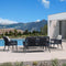 PURPLE LEAF Rivra 4-Piece Patio Conversation Set with Wicker Chairs and hick Sofa Cushions for Garden