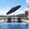 PURPLE LEAF Crank and Tilt Table Umbrella Outdoor Patio Market Umbrella with Visible Hand Crank System