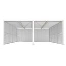 PURPLE LEAF Athena Louvered Pergola white Outdoor Aluminum Pergola with Shutter Wall Adjustable Gazebo Rainproof for Patio Deck Garden