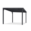 PURPLE LEAF Premium Wall-Mounted Lean to Gazebo with Galvanized Steel Roof for Outdoor Living