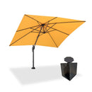 PURPLE LEAF Pool Umbrella Outdoor Cantilever Umbrella with In-ground Base