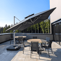 PURPLE LEAF Best Square Cantilever Pool Umbrella Outdoor Patio Sun Porch Umbrella