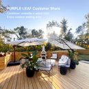 Clearance - PURPLE LEAF OPEN BOX Rectangular Patio Cantilever Umbrella