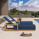 PURPLE LEAF Patio Lounge Chair Modern Outdoor Chaise Lounge with Adjustable Backrest Rattan Chaise Lounge Chairs for Pool Garden Backyard Beach