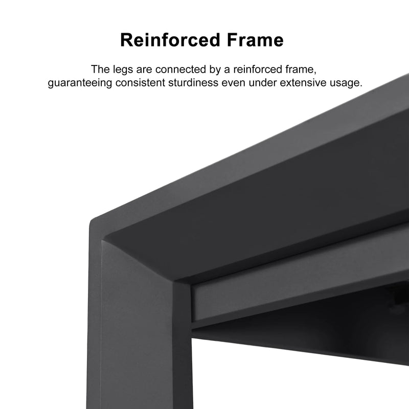 PURPLE LEAF Counter Stools, Bar Stools Set of 2 Rattan Bar Stools Wicker Bar Chairs Woven Aluminum Barstools with Back and Cushions