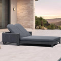 PURPLE LEAF Outdoor Chaise Lounge Chairs with Cushion Aluminum Poolside Sun Chair Adjustable Sunbathing Tanning Reclining