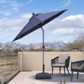 PURPLE LEAF Round Tiltable Patio Umbrella Poolside Porch Table Umbrella