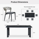PURPLE LEAF 7 / 9 / 11 pcs Outdoor Dining Set Patio Dining Furniture for Lawn Backyard Deck Brown