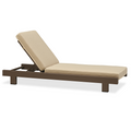 PURPLE LEAF Outdoor Standard Daybed for Patio,  Poolside Chaise Lounge Bed with Cushion, Olefin Blend Fabric, Aluminum Frame Sunbed for Deck and Backyard