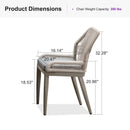 PURPLE LEAF 2 Pieces  Sunbrella Patio Dining Chairs with All-Weather Wicker Back and Comfortable Cushions for Deck, Garden, Kitchen