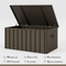 PURPLE LEAF Outdoor Deck Box Waterproof Lockable Storage Box Container with Lid Deck Organization for Patio Cushions Side Table Pool Accessories Garden Tools