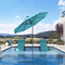 PURPLE LEAF Crank and Tilt Table Umbrella Outdoor Patio Market Umbrella with Visible Hand Crank System