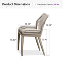 PURPLE LEAF 2 Pieces  Sunbrella Patio Dining Chairs with All-Weather Wicker Back and Comfortable Cushions for Deck, Garden, Kitchen